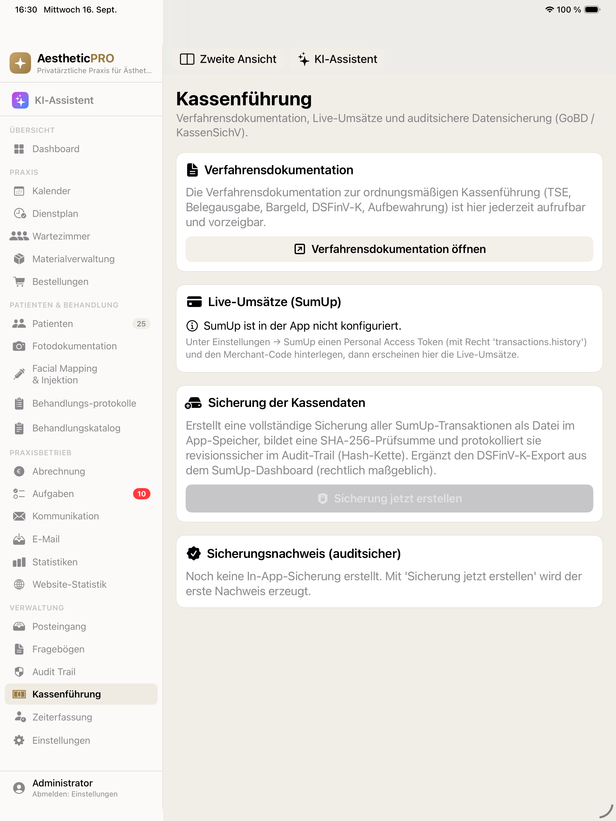 Kassenführung